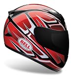 Apex Reactor Red and Silver Motorcycle Helmet