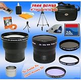 Professional Tokina 3x Telephoto & 0.22X Ultra Fisheye Wide Angle Lens + 2GB Compact Flash Card MEGA Kit for Canon G1 G2
