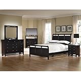 Natural Lifestyles Sleigh Bedroom Set (Merlot) (King) by Vaughan-Bassett