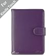Acase(TM) Kindle Touch Leather Case (Purple) for 4th Generation 6" Kindle Touch Wi-Fi/3G w/o Keyboard