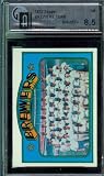 1972 Topps #106 Brewers Team Baseball Card - GAI 8.5 NRMT/MT+!!