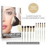 Premium Synthetic Kabuki Makeup Brush Set - The Perfect Cosmetic Brushes for Your Eyeshadow, Contour Kit, Blush, Foundation, Concealer Face Powder and Eyeliner