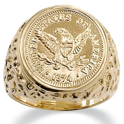 Men's Eagle Coin Ring