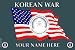 Air Force Korean War Large Vehicle Bumper Sticker