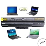 Enhanced truCELL Premium Laptop Replacement Sony VGP-BPS13A/S , VGP-BPS21A , VGP-BPS13 , VGP-BPS21 Battery for Sony VAIO VGN-NS / VPC-SR / VGN-SR / VPC-F / VPC-NW / VGN-BZ Series *Incl. Card Reader*