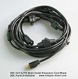 read full review 30Ft 16 Gauge LED Lighting Multi-Outlet Power Distribution Cord