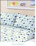 Morgan Kids Microfiber Twin Sheet Set Alien Takeover