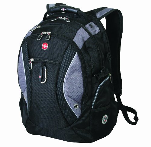 SwissGear SA1015 Black Backpack with Titanium Accents