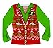 Faux Real Women's Ugly Christmas Sweater Vest Long-Sleeve T-Shirt
