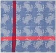 Durable Hand Woven Jacquard 100% Cotton Nautical Crab Tablecloth 60x60 Inches