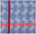 Durable Hand Woven Jacquard 100% Cotton Nautical Crab Tablecloth 60x60 Inches