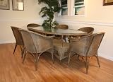 Lloyd Flanders Outdoor Wicker Dining Set of 7