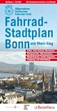 Fahrradstadtplan Bonn / Rhein-Sieg: mit Alfter, Bad Honnef, Bornheim, Königswinter, Meckenheim, Sankt Augustin und Wachtberg