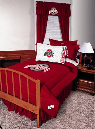 Ohio State Buckeyes Twin Comforter Bright Red