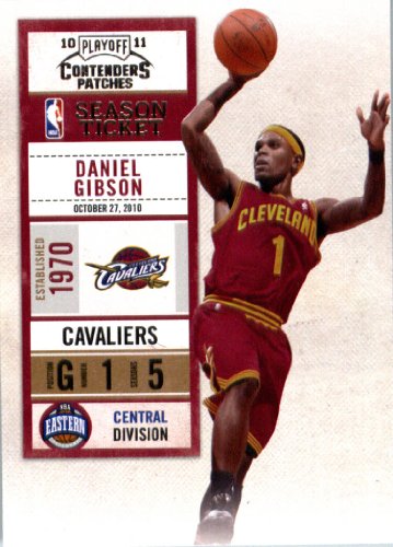 2010 11 Playoff Contenders Plates & Patches Basketball Card # 75 Daniel Gibson Cleveland Cavaliers In a Protective Screwdown Display Case!