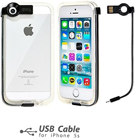 iPhone 5s 5 Case LED Flashing Light Up and Fast USB Charging - Shock Absorbing Silicon Protector - Scratch-Resistant Material - Seller Guarantee (Black)