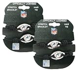 Miami Dolphins - NFL Black Stretch Bracelets / Hair Ties (2-Pack)