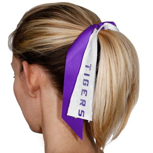 LSU Tigers Streamer Ponytail Holder