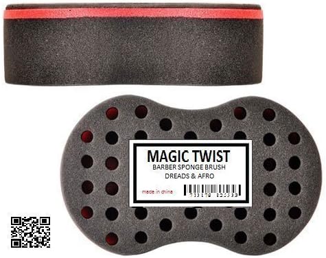 Twists Magic Barber Sponge Brush for Coils, Dreads, Twists by Magic Twist