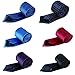 Set of 6 Elegant Neck Ties Mens Business Solid, Woven, Stripes Necktie Tie Mixed Set