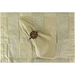 Neutral Tones Check Structured Placemats and Napkins