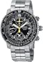 Seiko Men's SNA411 Flight Alarm Chronograph Watch