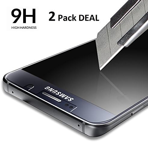 Note 5 Screen Protector, Shatter Resistant Tempered Glass, Anti-Fingerprint, Dual-Pack, Oleophobic Coating, HD Clear, Best Protection For The Best Phone In The World - Manufacturer Lifetime Warranty