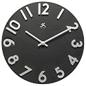 Infinity Instruments Harmonious Time - Contemporary Black Metal Wall Clock