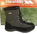 Ladies Trespass Black Leather Waterproof Snow Ski Walking Boots
