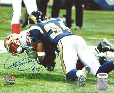 Isaac Bruce Autographed SF 49ers 8x10 Photo #1000, 12/21/08 PSA/DNA