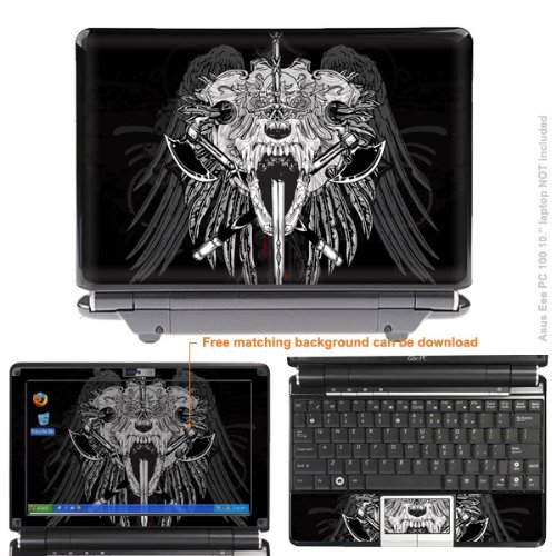 Protective Decal Skin Sticker for ASUS Eee PC 100 with 10.1in Screen case cove rEe1000-675