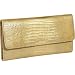 Kena Kai DataSafe Gold Lizard Print Italian Leather Wallet