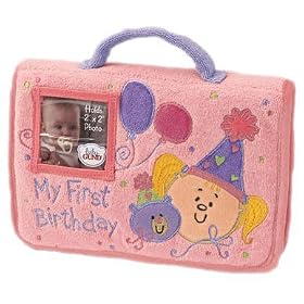 Baby Gund My First Birthday Girl Soft Photo Album