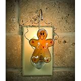 SWITCHABLES Stained Glass Night Light COVER - GINGERBREAD MAN SW012 - LIGHT FIXTURE SOLD SEPARATELY