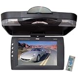 PYLE PLRD133F 12.1-Inch Roof Mount TFT LCD Monitor with Built-In DVD Player