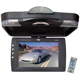 PYLE PLRD133F 12.1-Inch Roof Mount TFT LCD Monitor with Built-In DVD Player