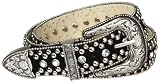 Guess Women's Suede Belt With Studs And Rhinestones