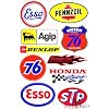 Motocross MX Logo Aufkleber Esso STP 76