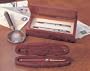Creative Gifts DBL PEN SET IN BURLWOOD BOX,
