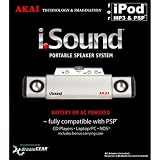 DreamGear Akai i.Sound Portable 2-Driver Speaker System in Gift Box (Silver)