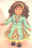 Irish Dance Dress in Green and Yellow. Fits 18