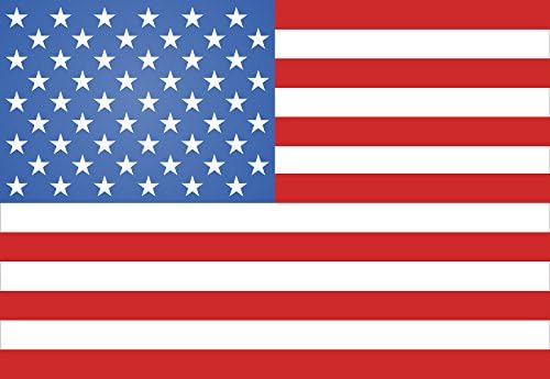 American Flag and Map Decal/mural 24" H X 36" W Vinyl - Just Peel and Stick (16)
