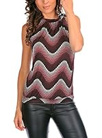 Bleu Marine Top Maya (Burdeos)