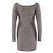 V-Neck Sweaters Dress,Morecome Womens Casual Long Sleeve Sweaters Dress (S)