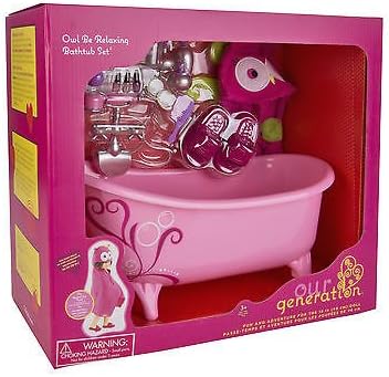 Our Generation Owl Be Relaxing Bath Tub Set for 18" Poseable Doll by Maison Joseph Battatt
