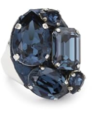 TED ROSSI "JAmour Noir" Python Gem Oval Adjustable Ring