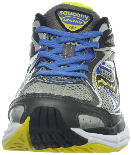Saucony Men's Omni 12 Running Shoe,Grey/Blue/Yellow,10 M US Review