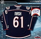 Rick Nash Autographed/Hand Signed Columbus Blue Jackets Blue Reebok Premier Jersey