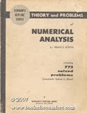 F SCHEID - THEORY AND PROBLEMS OF NUMERICAL ANALYSIS (SCHAUMS OUTLINE SERIES)