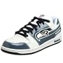 Reebok Men's NFL Seahawks Field Pass Helmet Sneaker,White/Blue/Navy,11.5 M US